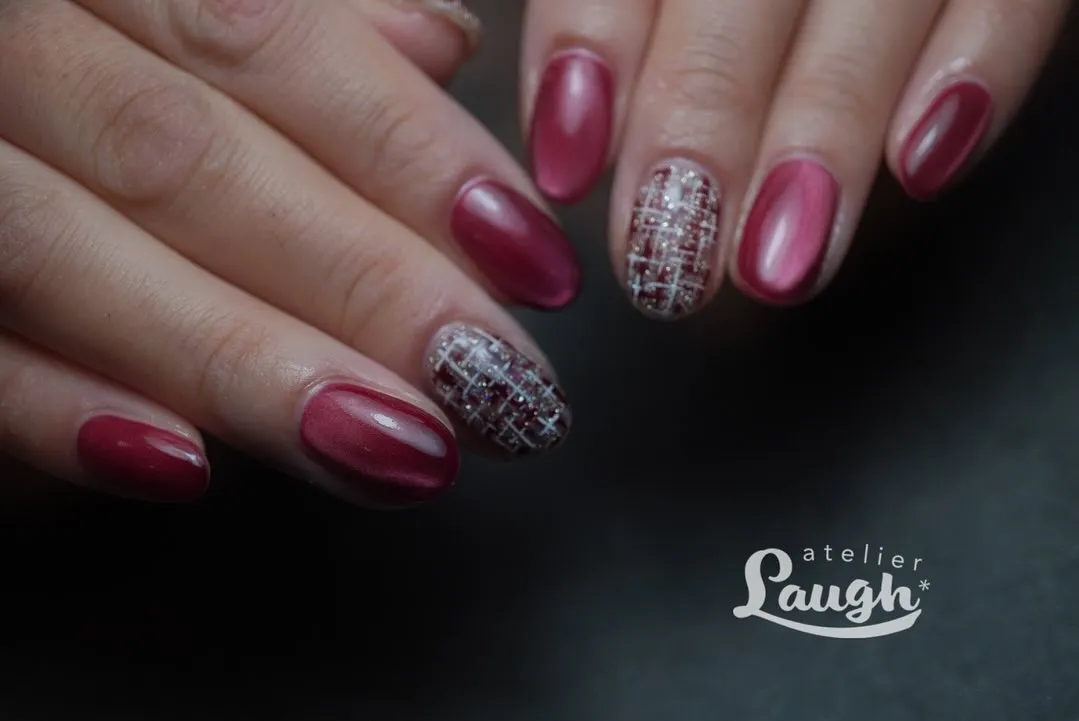 ツイードネイルも出てます💅