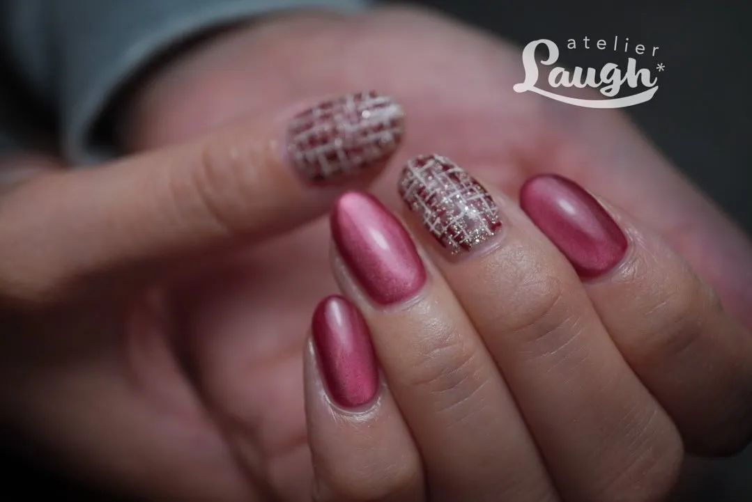 ツイードネイルも出てます💅